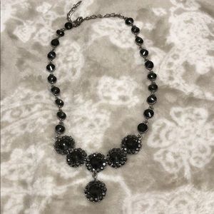 Black statement necklace